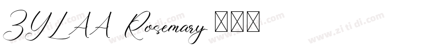 ZYLAA Rosemary字体转换